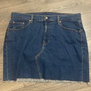 Levi’s premium denim jean skirt